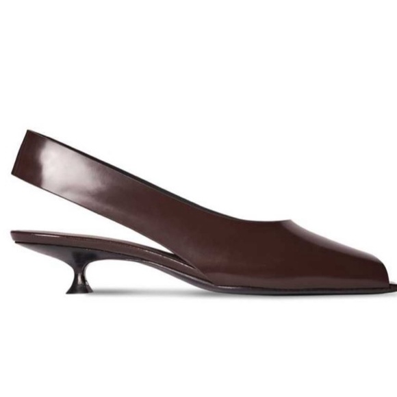 The Row Shoes - The Row Dark Brown Slingback Heels